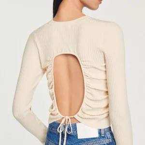 Discount Backless Knit Sweater Women Sweaters & Cardigans