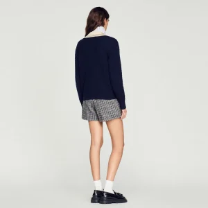 Outlet Cable Knit Sweater With Low Neckline Women Sweaters & Cardigans