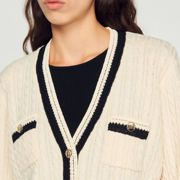 Fashion Cable-Knit Cardigan Women Sweaters & Cardigans