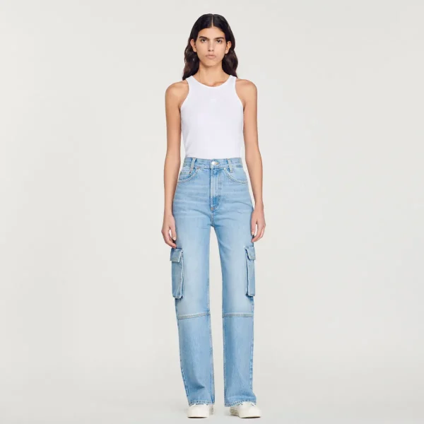 Outlet Cargo Jeans Women Jeans