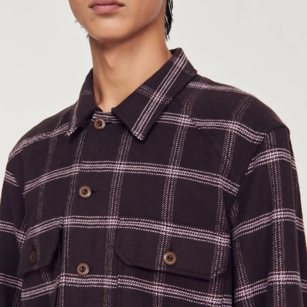 Sale Check Overshirt Men Shirts