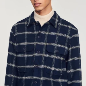 Cheap Check Overshirt Men Shirts