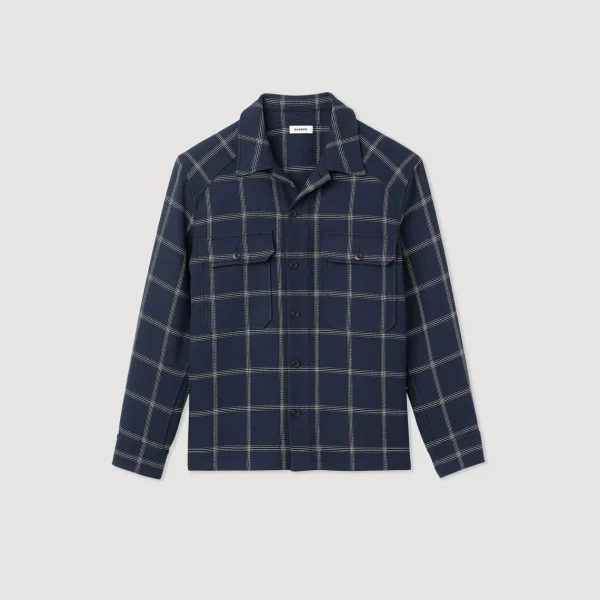 Cheap Check Overshirt Men Shirts