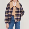 Sale Checked Coat Women Coats