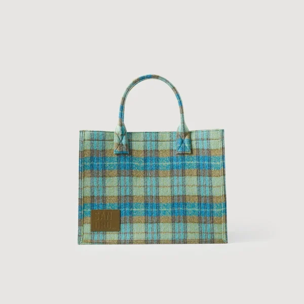 Cheap Checked Kasbah Tote Bag Women Tote Bags