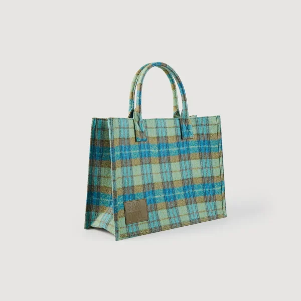 Cheap Checked Kasbah Tote Bag Women Tote Bags