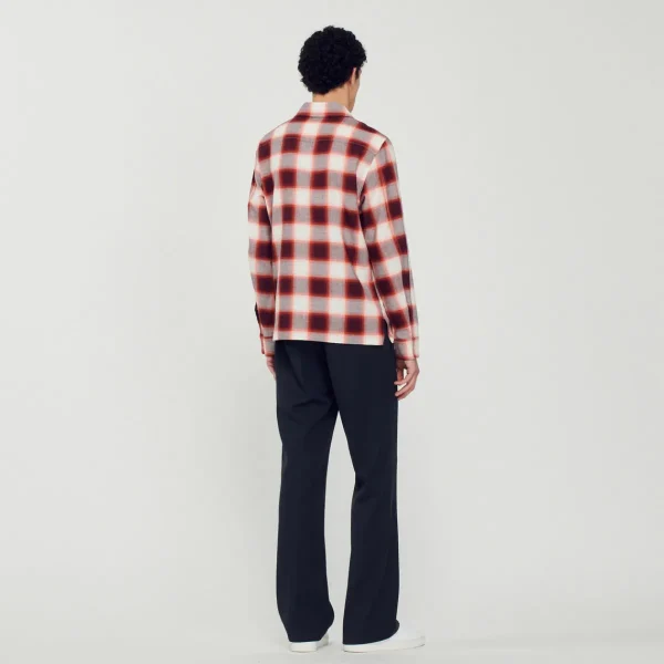 Clearance Checked Shirt Men Shirts