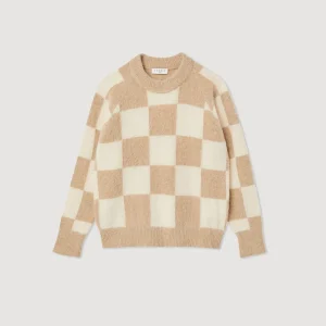 Best Sale Checkered Knit Sweater Women Sweaters & Cardigans