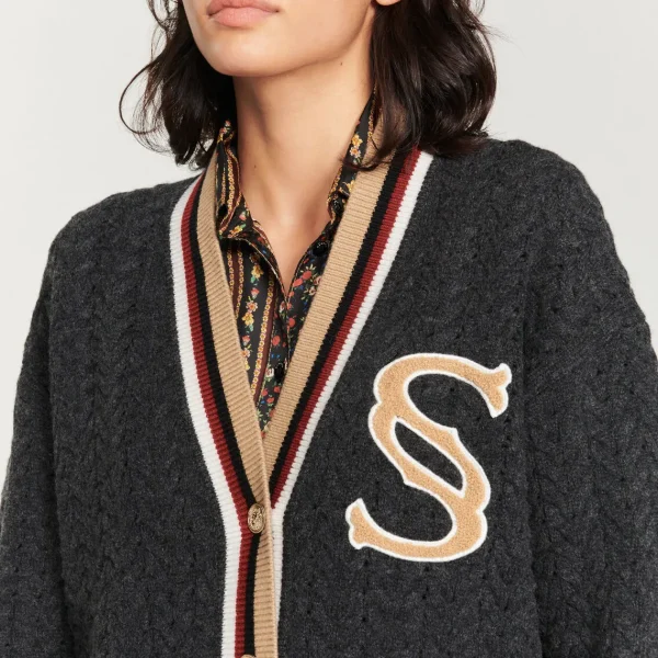 Best Sale Coatigan With Double S Patch Women Sweaters & Cardigans