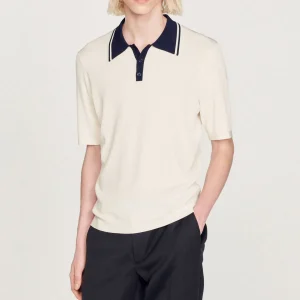 Cheap Contrasting Collar Polo Shirt Men T-Shirts & Polos