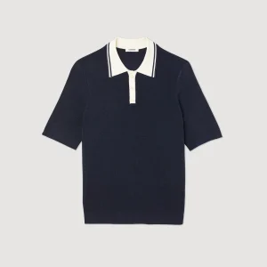 Flash Sale Contrasting Collar Polo Shirt Men T-Shirts & Polos