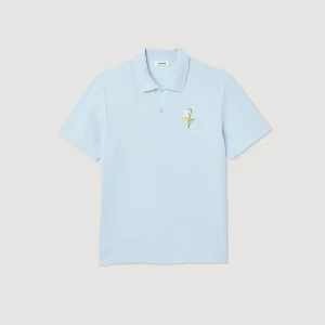 Online Cotton PiquÉ Polo Shirt With Embroidery Men T-Shirts & Polos