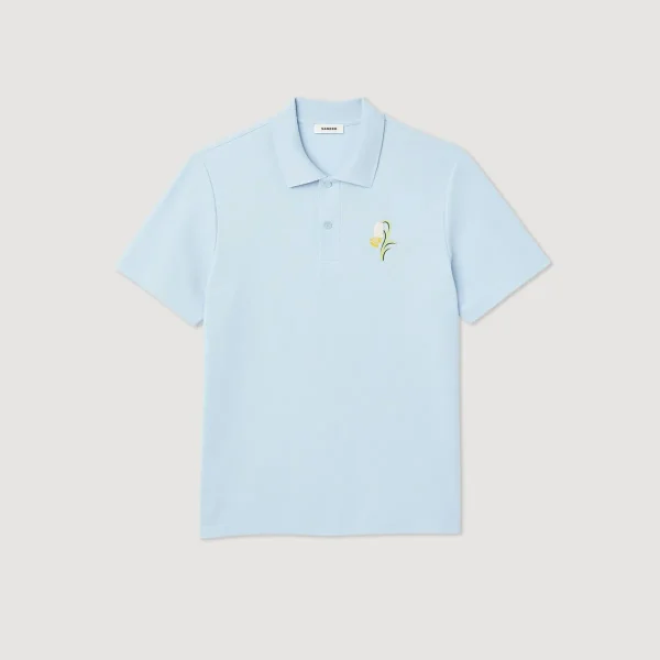 Online Cotton PiquÉ Polo Shirt With Embroidery Men T-Shirts & Polos