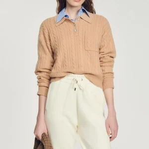 Clearance Cropped Cable-Knit Sweater Women Sweaters & Cardigans