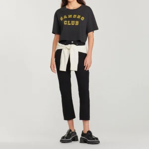 Online Cropped Sandro Club T-Shirt Women T-Shirts