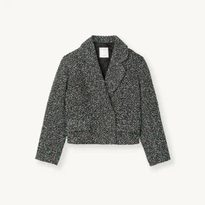 Flash Sale Cropped Tweed Jacket Women Matching Sets