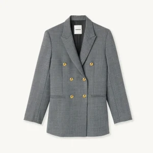 Clearance Double-Breasted Tailored Jacket Women Matching Sets