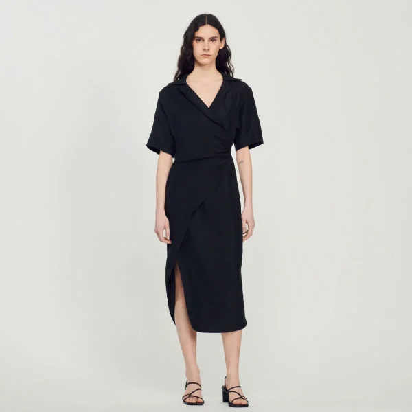 Flash Sale Draped Asymmetric Dress Women Dresses