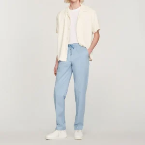 Sale Elasticated Straight-Leg Pants Men Pants & Shorts