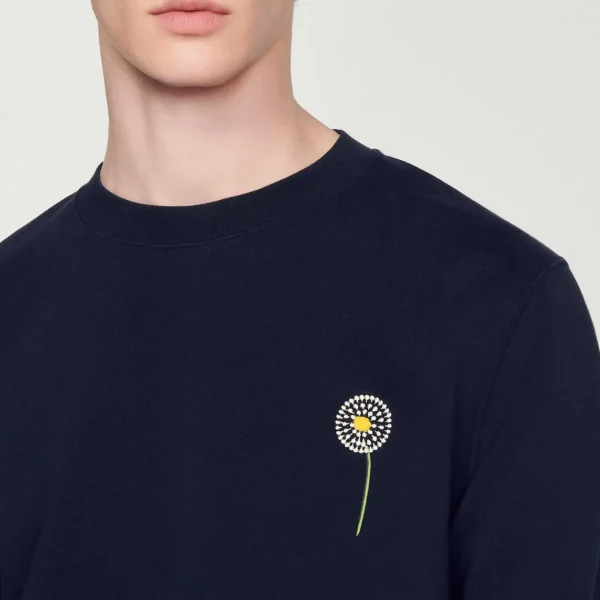 Outlet Embroidered Dandelion Sweatshirt Men Sweatshirts