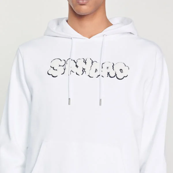 New Embroidered Sandro Hoodie Men Sweatshirts