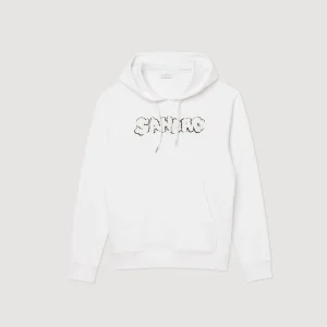 New Embroidered Sandro Hoodie Men Sweatshirts