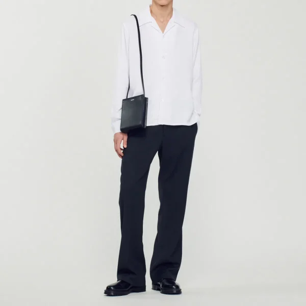 Online Floaty Shirt With Spread Collar Men Shirts