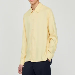 Online Floaty Shirt With Spread Collar Men Shirts