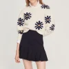 Cheap Floral Knit Sweater Women Sweaters & Cardigans