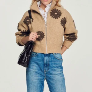 Flash Sale Floral Trucker-Style Sweater Women Sweaters & Cardigans