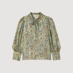 Shop Flowing Blouse With Liberty Flower Print Women Tops & Shirts