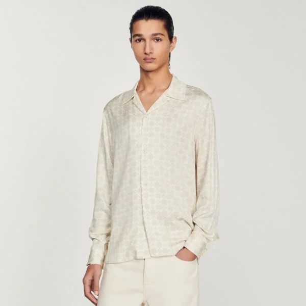 Cheap Flowing Shirt With Spread Collar Men Shirts