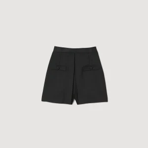 Outlet High-Waisted Shorts With Buttons Women Pants & Shorts