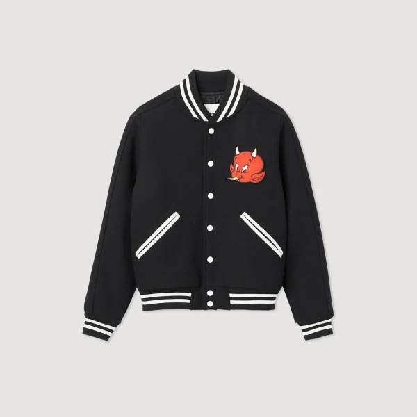 Discount Hot Stuff Wool Cloth Varsity Jacket Men Jackets