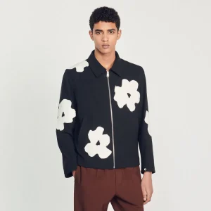 Discount Jacket With Flower Motifs Men Jackets