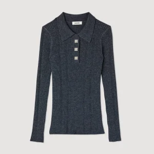 Discount Knit Sweater With Jewel Buttons Women Sweaters & Cardigans