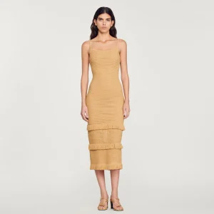 Flash Sale Knitted Midi Dress Women Dresses