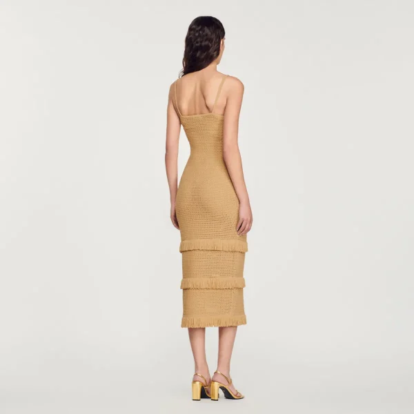 Flash Sale Knitted Midi Dress Women Dresses