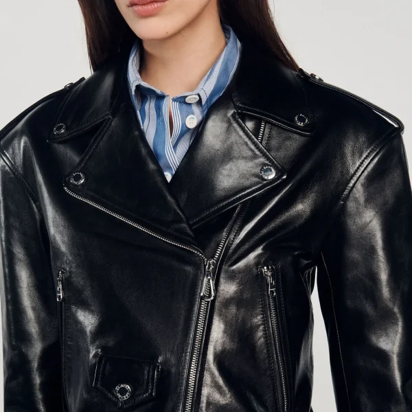 Discount Leather Jacket Women Jackets & Blazers