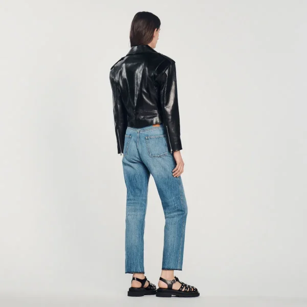 Discount Leather Jacket Women Jackets & Blazers