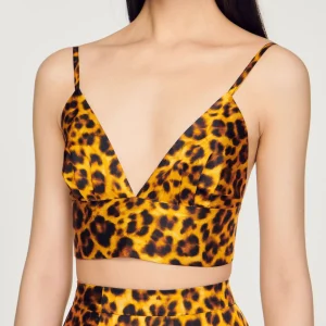 Clearance Leopard Bralette Top Women Matching Sets