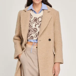 Hot Long Coat With Tailored Collar Women Coats