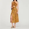 Cheap Long Leopard Print Dress Women Dresses