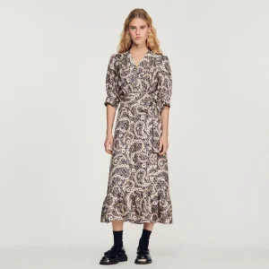 Flash Sale Long Paisley Printed Dress Women Dresses