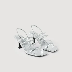 Fashion Metallic Leather Sandals Women Sandals