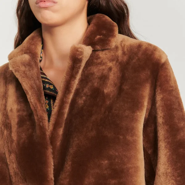Hot Mid-Length Sheepskin Coat Women Coats