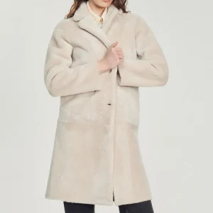 Online Mid-Length Sheepskin Coat Women Coats