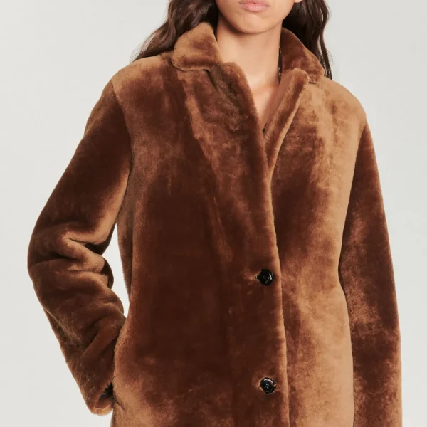 Hot Mid-Length Sheepskin Coat Women Coats