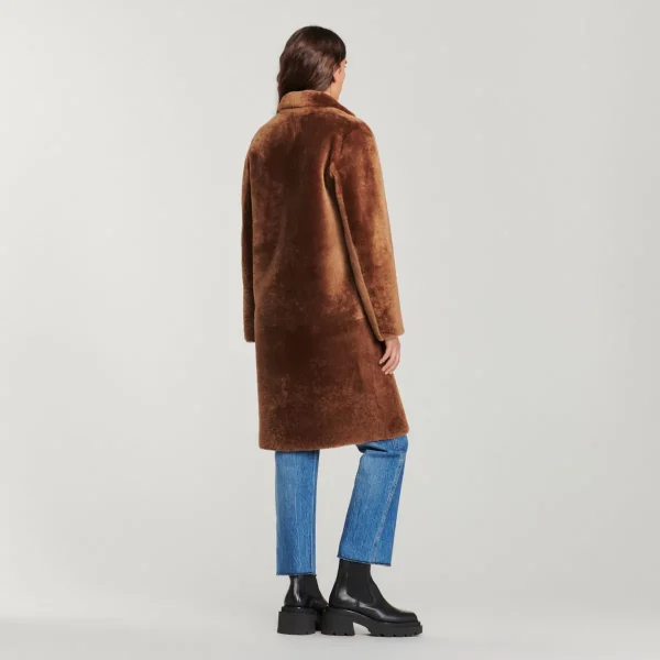 Hot Mid-Length Sheepskin Coat Women Coats