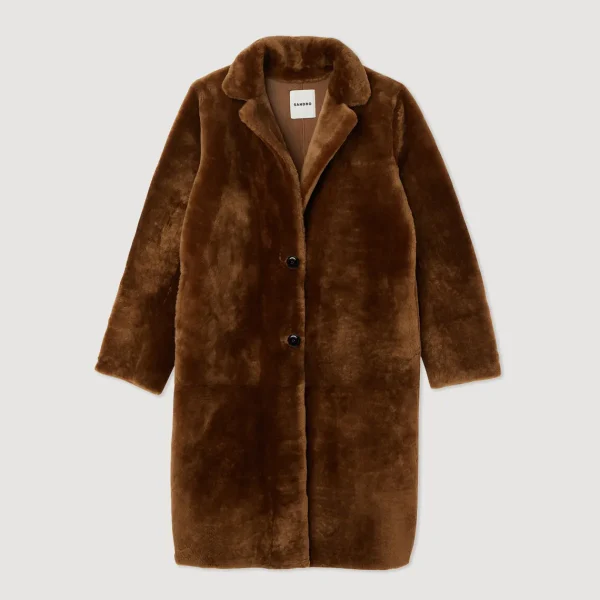 Hot Mid-Length Sheepskin Coat Women Coats
